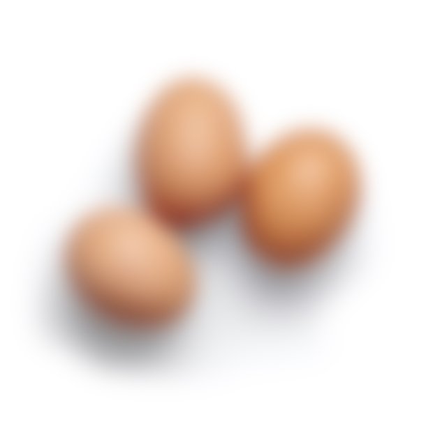 Dark brown eggs